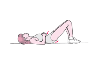 tilting the pelvis from back pain